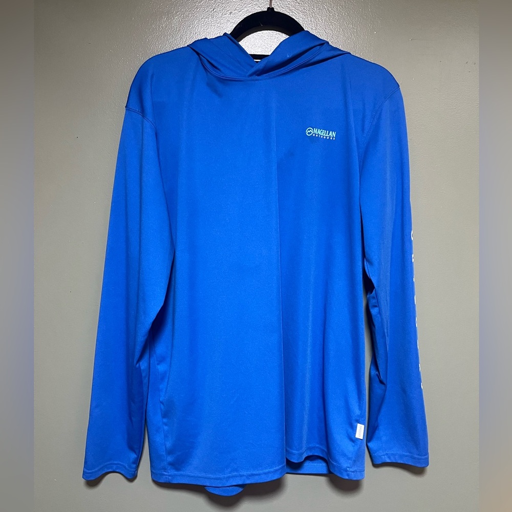 Magellan Outdoors Blue Sun Protection Hoodie